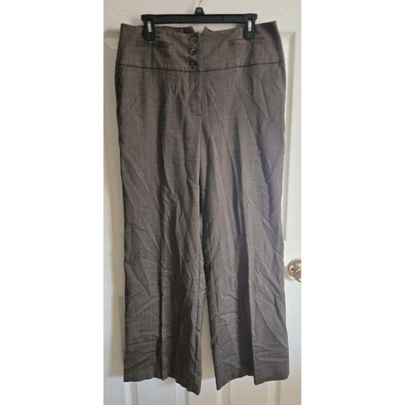 Cato Womens Dress Casual Pants Slacks Wide Leg Light Brown Size 14W Adjust Waist - Picture 3 of 16